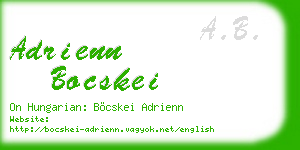 adrienn bocskei business card
